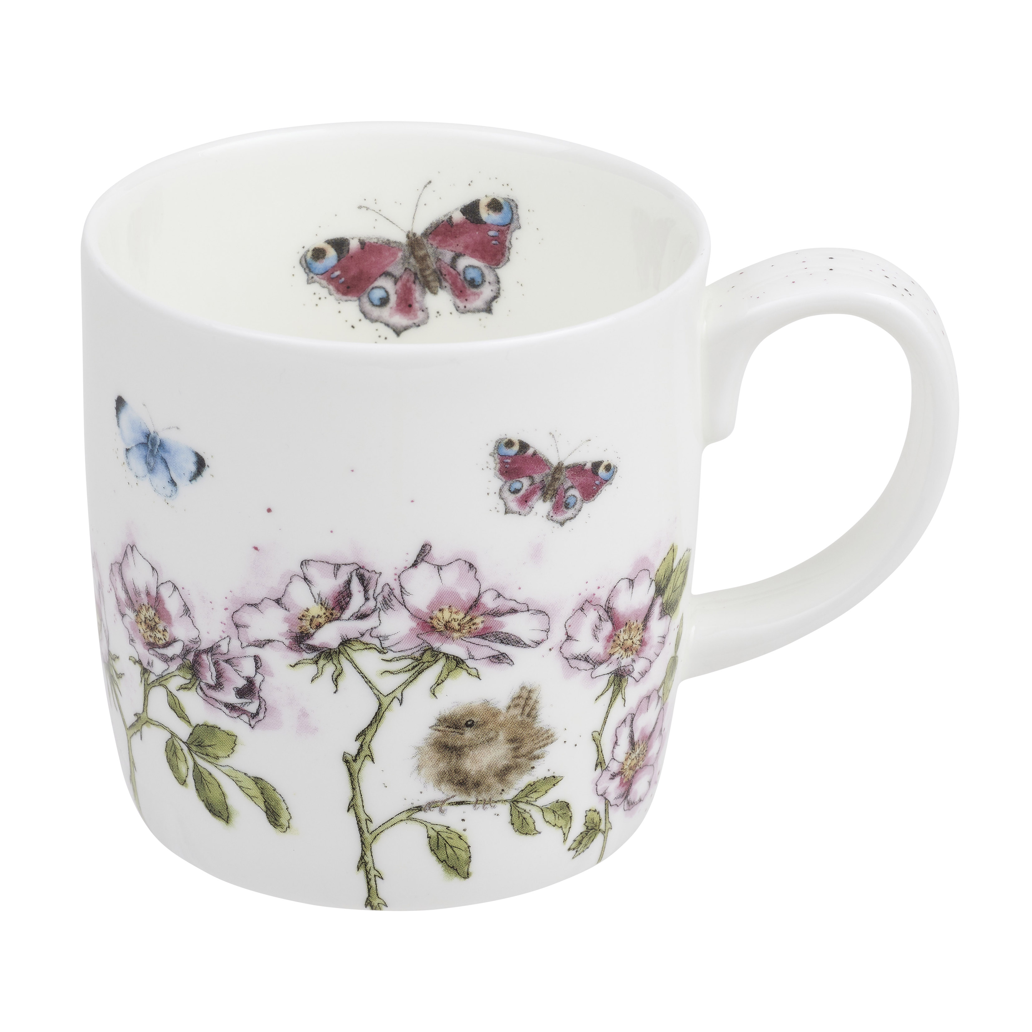 The Rose Garden 14 Ounce Mug (Bird/Butterfly) image number null